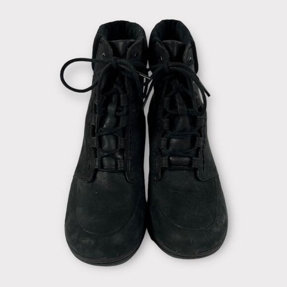 Keen Akita Leather Lace-Up Wedge Ankle Boot Size 7 - Picture 5 of 8